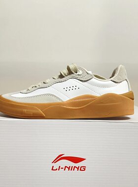 李宁 Skategeneral 耐磨透气 低帮板鞋女款 白灰吊牌价699AEPSA50