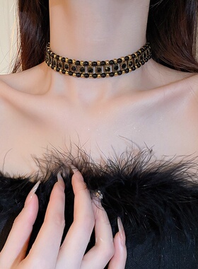 法国【设计师】Glam Dani 黑金巴洛克choker颈链高级感项链 现货