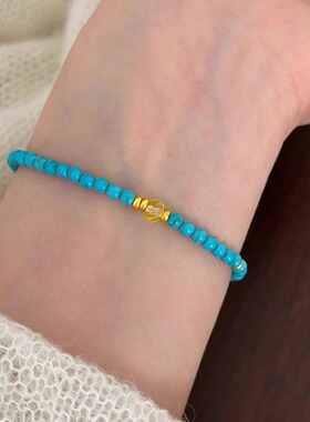 法国【设计师】Glam Dani 新中式复古绿松石水晶手链串珠手饰