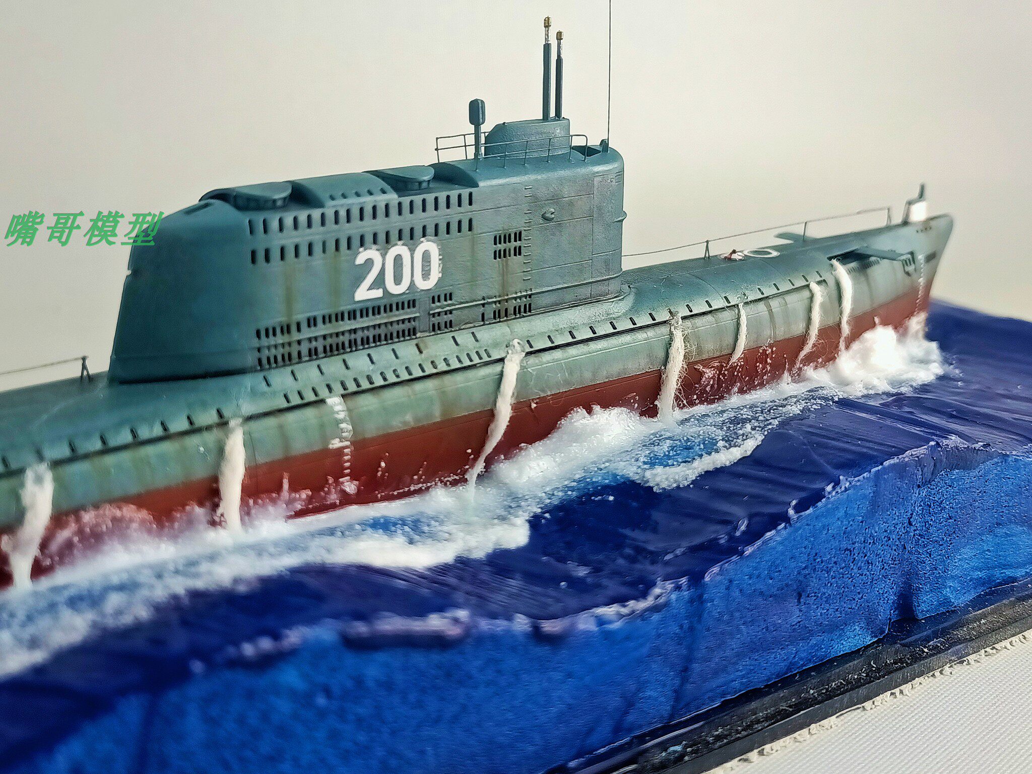 舰船模型 高仿真 中国高尔夫级潜艇 军事沙盘 仿真潜艇 摆件 礼物