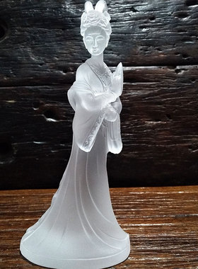 古法琉璃中式摆件古风侍女
