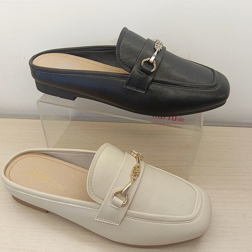 大东女穆勒鞋2025夏季新款方头一脚蹬内增高包头防滑单拖鞋X1226