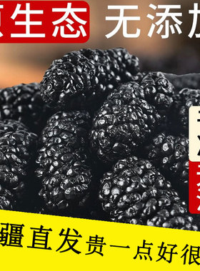 新疆桑葚干正宗黑桑葚干泡茶水泡酒专用无糖干果免洗黑桑椹子特产
