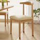 餐椅家用餐桌椅北欧饭厅靠背凳子现代出租房用彷实木铁艺牛角椅子