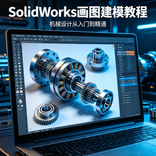 Solworks2025 绘图建模视频教程工业设计原创实战课程资料+答疑sw