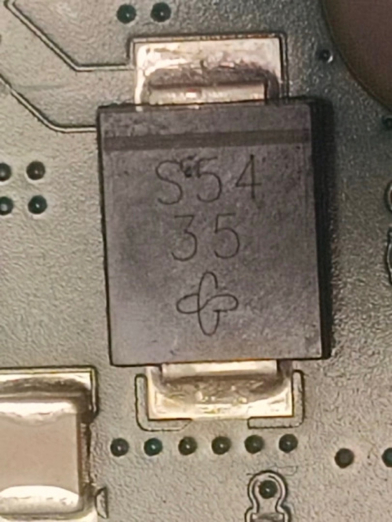 原装进口5A40V低压降肖特基二极管DO214AB丝印S54