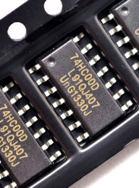 74HC00   74HC00D   SOP-14 贴片14脚 四路二输入正与非门芯片