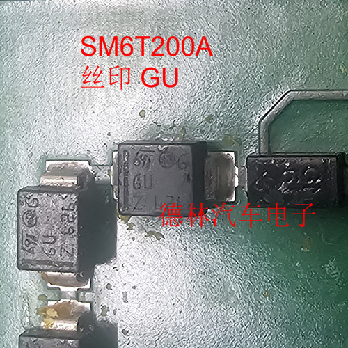 SM6T200A 丝印 GU SMB DO-214AA 200V 600WTVS瞬态抑制二极管原装