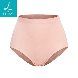 莱系列女士内裤 2HI05 无缝针织高弹纯色塑身高腰简约平角内裤