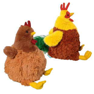 母鸡公鸡新品现塞西尔小鸡 克鲁尼公鸡贝西小鸡毛绒玩具可爱小鸡