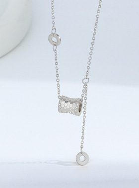 s925纯银鳞片小蛮腰项链