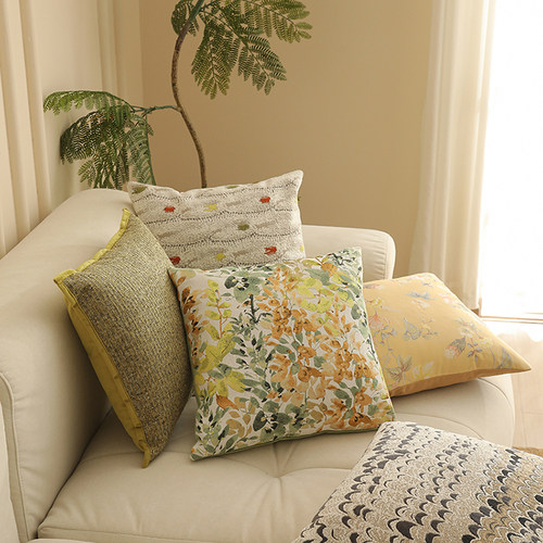 莫奈花园 法式客厅抱枕靠垫卧室床头靠垫装饰枕腰靠枕靠背