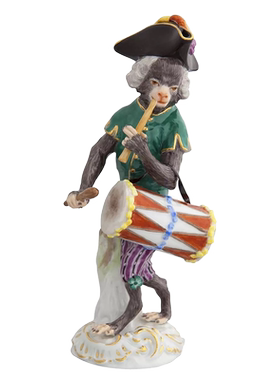 经典收藏瓷塑打鼓手猴子乐队