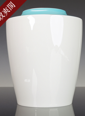 德国MEISSEN梅森瓷器Cosmopolitan迈阿密风格 湖蓝色台面花瓶摆件