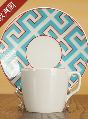 德国MEISSEN 梅森瓷器 Cosmopolitan 蓝色 皇家宫殿 浓缩咖啡杯碟