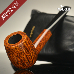 石楠木 花道 TSUGE 手工制 IKEBANA 撞球形 日本 P级 烟斗 福田