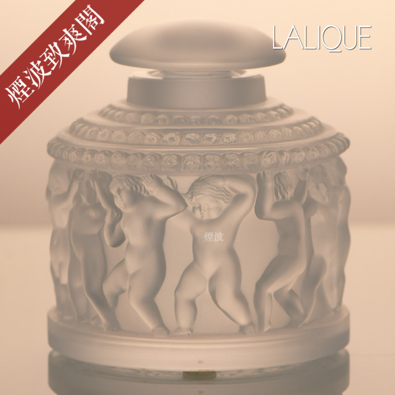 法国 Lalique 莱俪 水晶 人物 透明磨砂 香水瓶