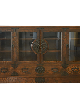 日本家具岩谷天然收纳低柜茶棚