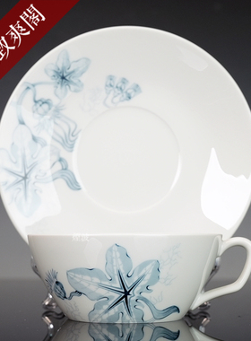 德国MEISSEN梅森瓷器 Cosmopolitan 波尔纳花园 蓝色茶杯咖啡杯碟