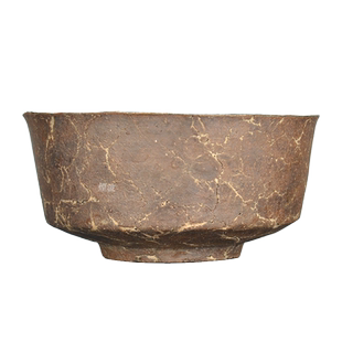 日本千叶 当代陶艺大师 平松龙马 裂纹 银彩 茶碗 茶杯