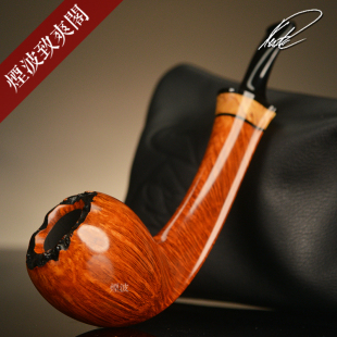 手工制 烟斗 长柄橡果形 Rasmussen Smooth Kent 石楠木 丹麦