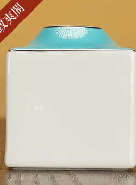 德国MEISSEN 梅森瓷器 Cosmopolitan系列 迈阿密 蓝绿色 小型烛台