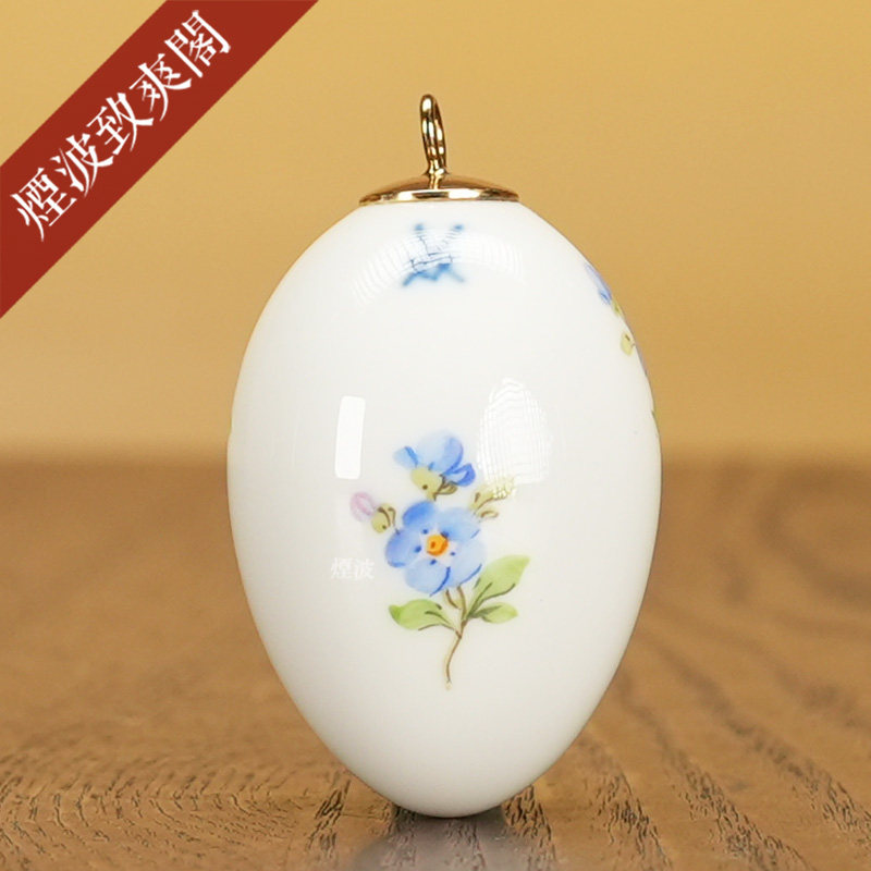 圣诞节彩蛋勿忘草彩绘挂饰
