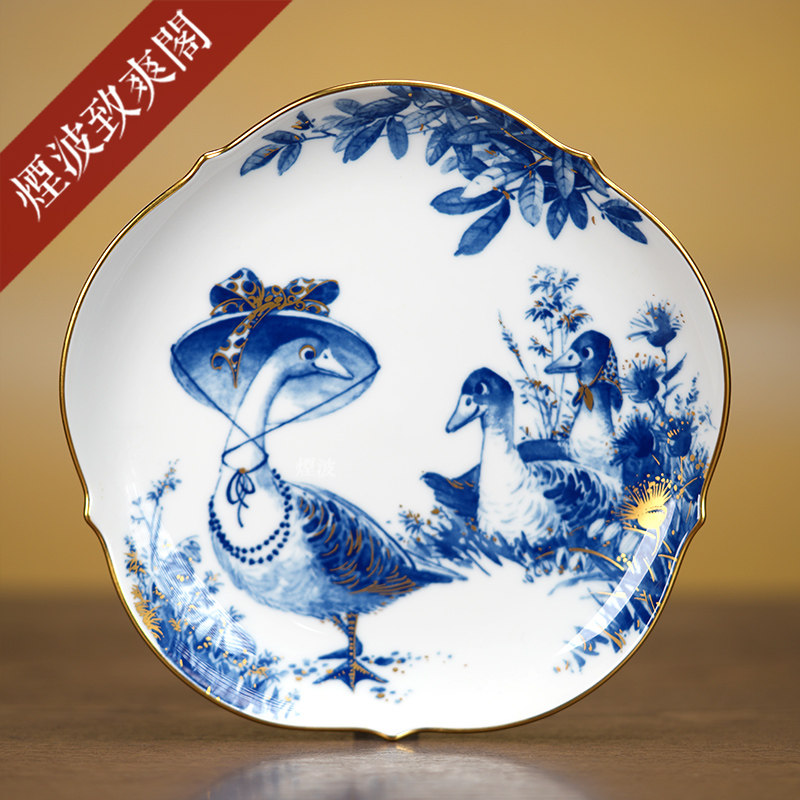 德国MEISSEN 梅森瓷器 德国民谣 童话系列 描金纪念赏盘 挂盘2007