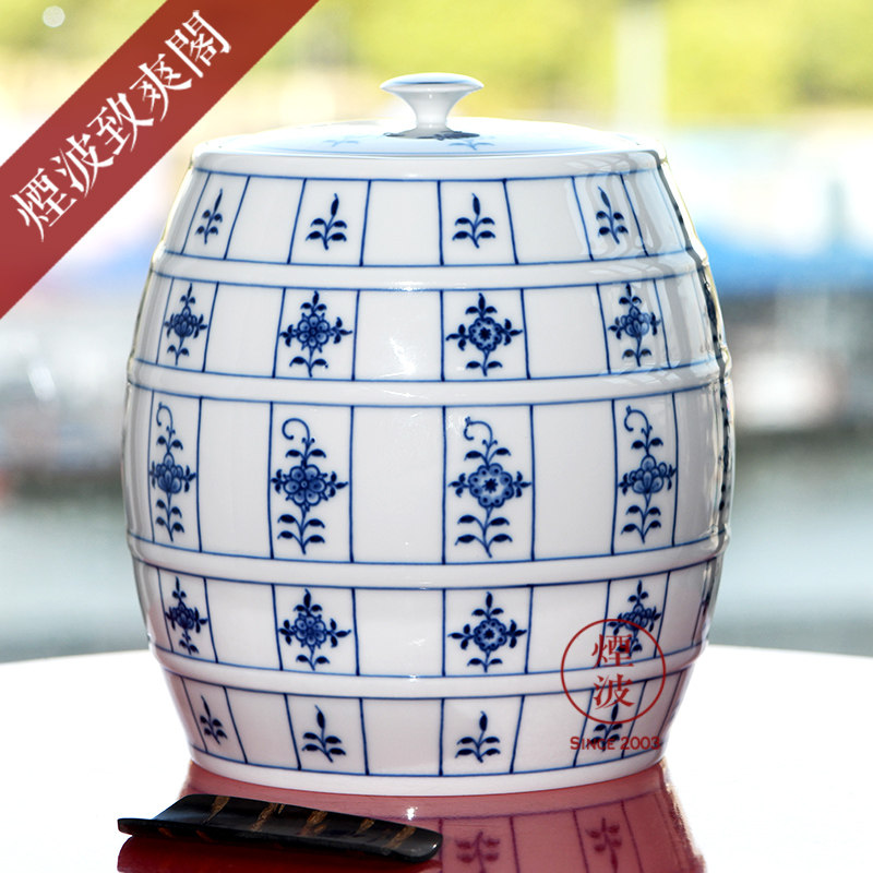 德国 meissen 梅森瓷器 钴蓝花卉 水指 水差 水罐