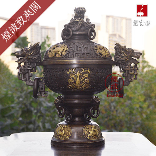 陈巧生绞龙四相手工仿古风宣德炉