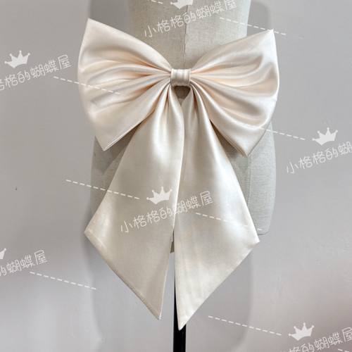 香槟色蝴蝶结配饰配件日常裙子配饰婚纱遮盖神器cos拍照后背装饰