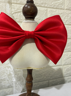 圣诞节七夕红色缎面蝴蝶结成品鲜花花束礼盒包装材料抱抱桶装饰品