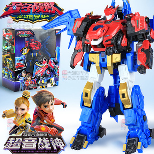 超音战神量子战队玩具五合体超战神变形机器人金刚机甲儿童5男孩6