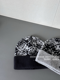 【INFINITYCROSS】25A新款花针织毛线帽保暖滑雪百搭显脸小冷帽女