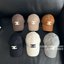 【INFINITYCROSS】2025年新款毛呢高级感硬顶凯旋门棒球帽鸭舌帽