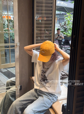 【INFINITYCROSS】王嘉尔同款team大头围软顶纯色棒球帽女鸭舌帽