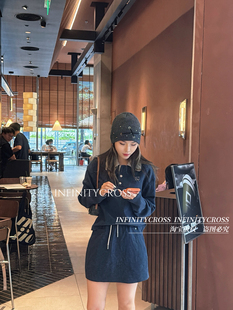 【INFINITYCROSS】小众个性辣妹柳钉孔针织毛线帽百搭显脸小冷帽