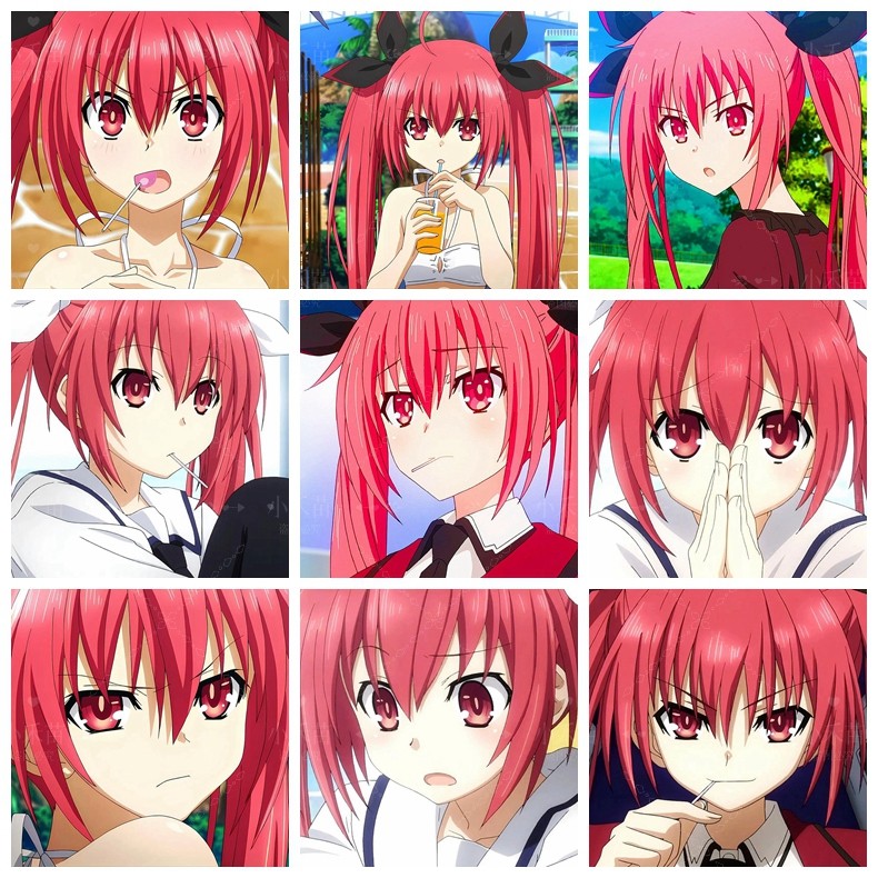 五河琴里贴画动漫约会大作战贴纸手机壳笔记本文具盒墙贴桌贴动漫