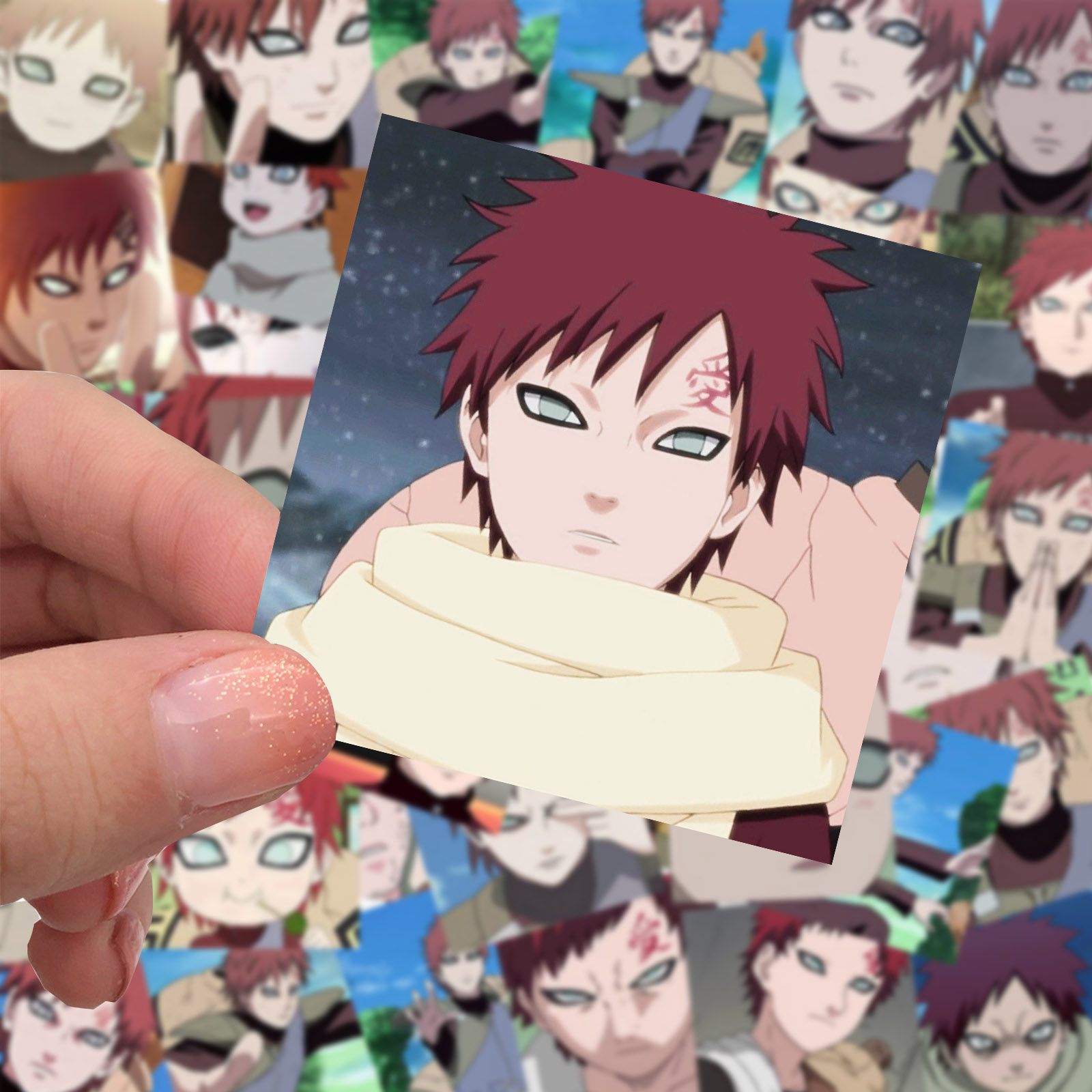 我爱罗贴纸手账笔记本文具盒贴画装饰防水贴动漫火影周边贴画包邮