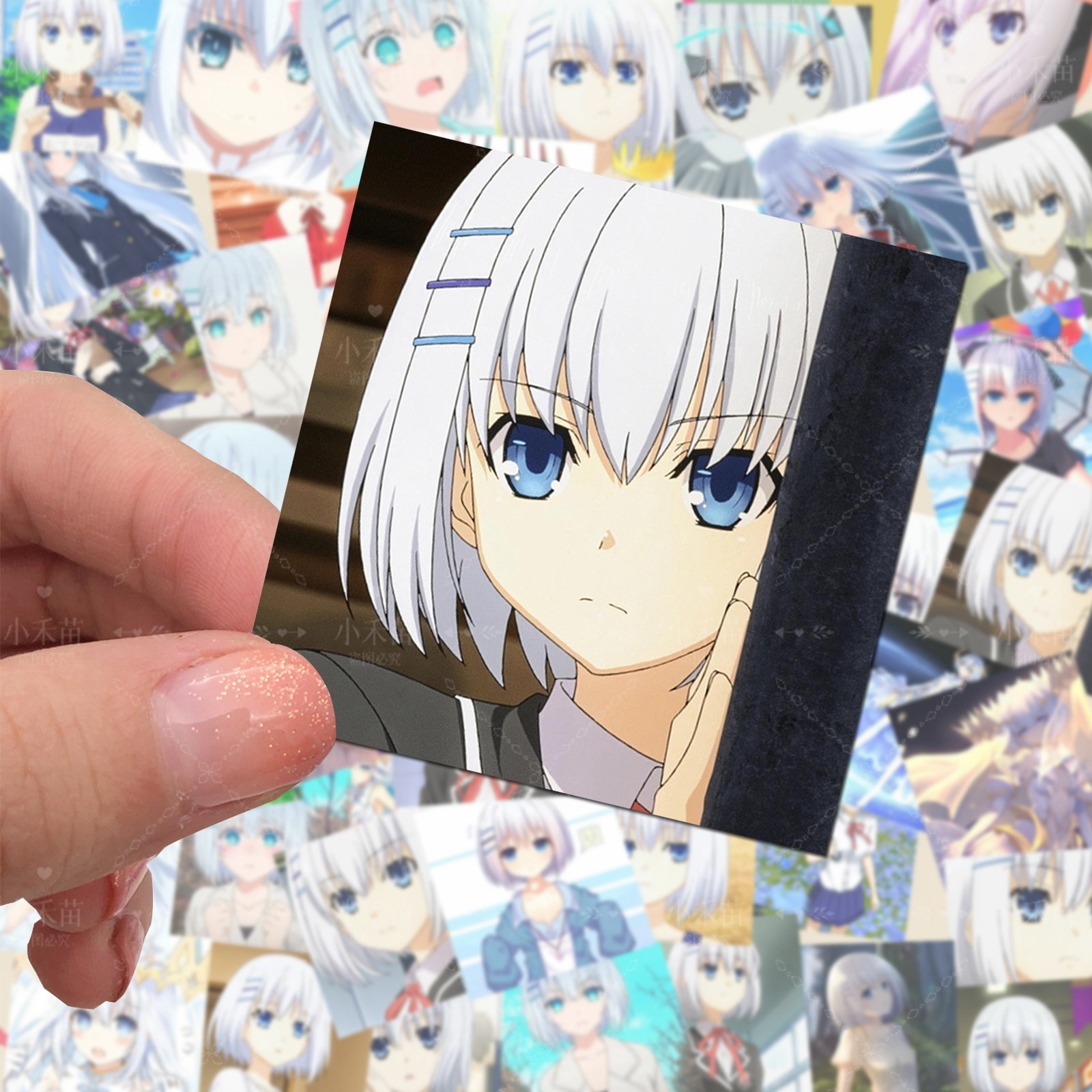 鸢一折纸贴画装饰diy拼图贴动漫约会大作战贴纸包少女贴画防水