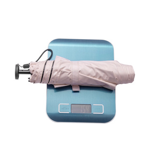 笔袋伞便携三折伞 碳纤维超轻太阳伞黑胶防晒伞晴雨两用遮阳伞女