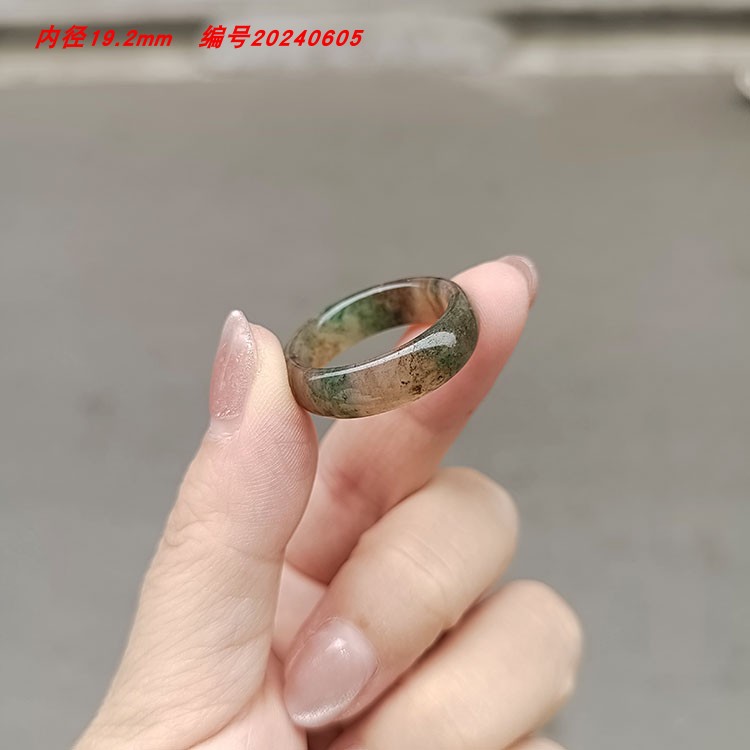 天然独山玉石南阳翡翠原矿简单多色男女戒指环一款多用实物吊坠