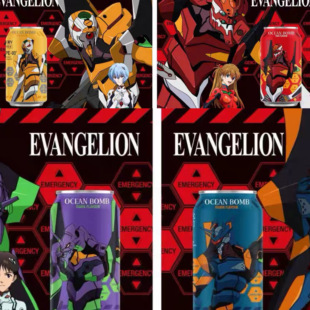 现货进口福音战士联名EVA汽水饮料明日香初号机绫波丽6号机碇真嗣