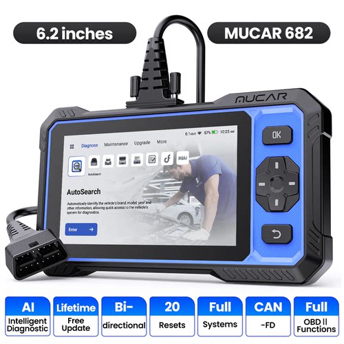 MUCAR 682 Car Diagnostic Tool AI-Assisted Support CANFD