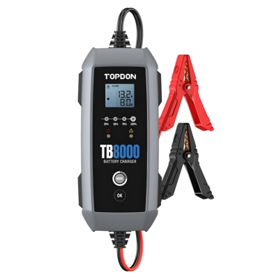 TopDon TB8000 AGM LI WET GEL MF CAL Battery Changer