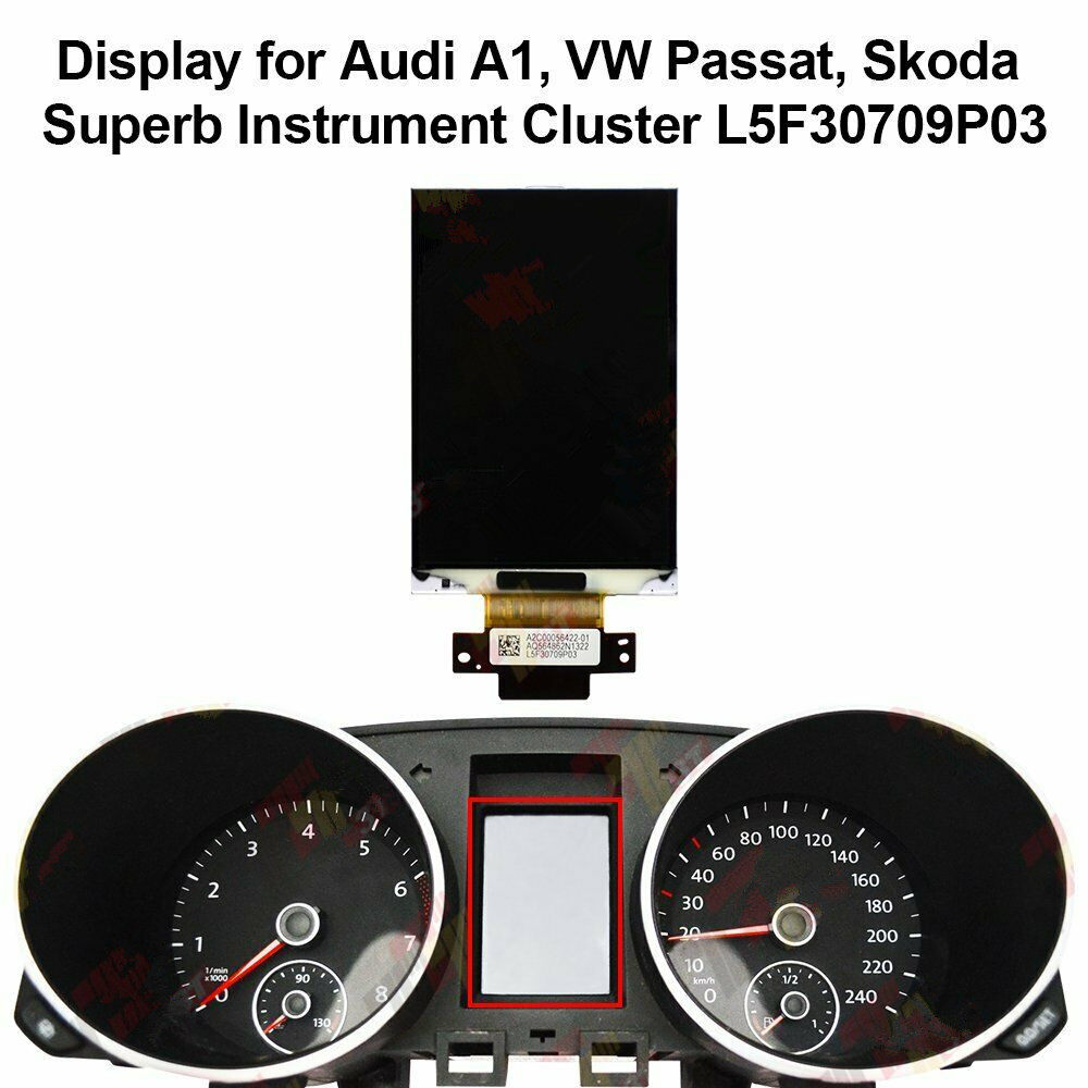 奥迪A1 大众帕萨特 斯柯达仪表显示屏Audi VW L5F30709P03 LCD图片
