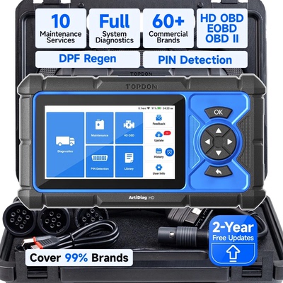 TOPDON ArtiDiag HD Heavy Duty Truck Diesel Diagnostic Tool