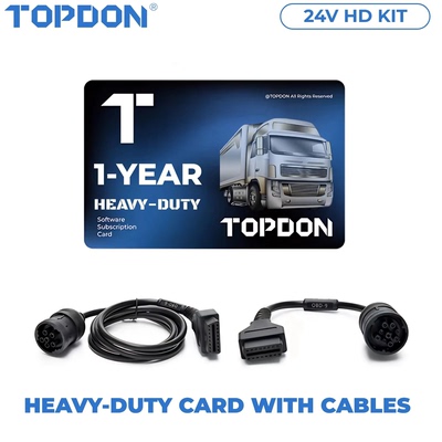 TOPDON Heavy Duty Truck Software with 24V HD Kit for Phoenix