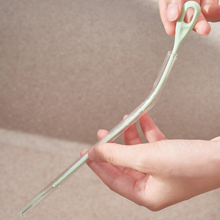 长柄吸管清洁刷奶瓶刷加长刷子可弯曲细管刷2个装管道茶壶嘴刷子