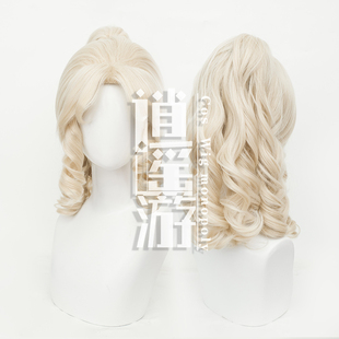 逍遥游 记者梦境中的爱丽丝cos假发倒毛刘海本体短发虎夹马尾